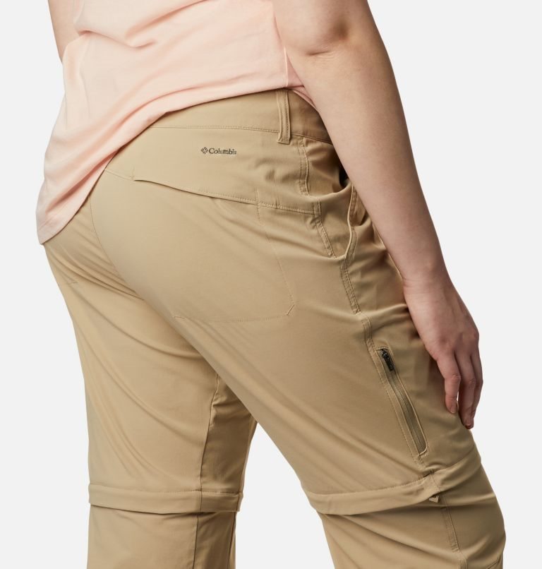 Columbia Saturday Trail II Convertible Bukse Dame Khaki | Plus Size 84932O